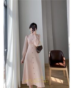 ニットワンピース | ロングワンピース ワンピース レディース ロング丈 秋 冬 ハイネック 長袖 体型カバー 秋冬 上品 OL 50代 30代 40代 通勤