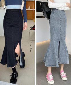 ロングスカート | デニムマーメイドスカート大人セクシー