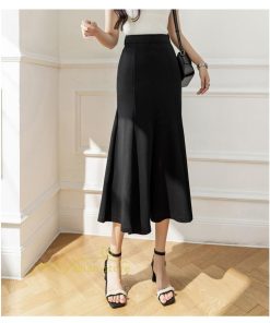 スカート | マーメイドレディース 春 夏 ストレッチ 伸縮性 体型カバー ニット 20代30代40代50代 通勤通学 着回し 着痩せ お出かけ カジュアル 2022作