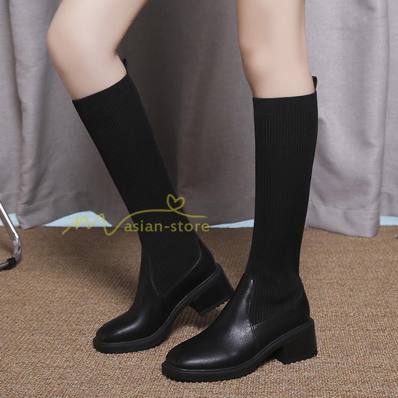 ロングブーツ | ブーツ ヒール カジュアル レディース 靴 シューズ お出かけ 秋冬 ロング丈ブーツ ジョッキーブーツ 春秋冬 美脚 黒靴 太ヒール 大人