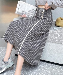 フレアスカート | フレアスカートニットスカートハイウエスト