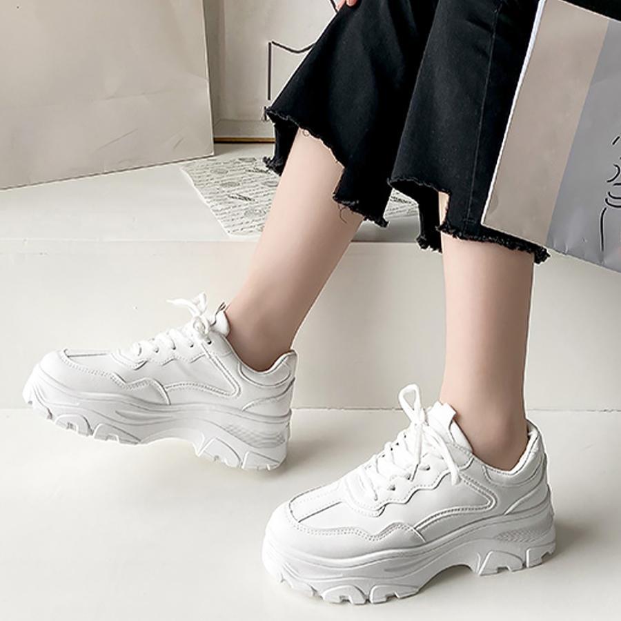 シューズ | 厚底スニーカー レディース ローカット