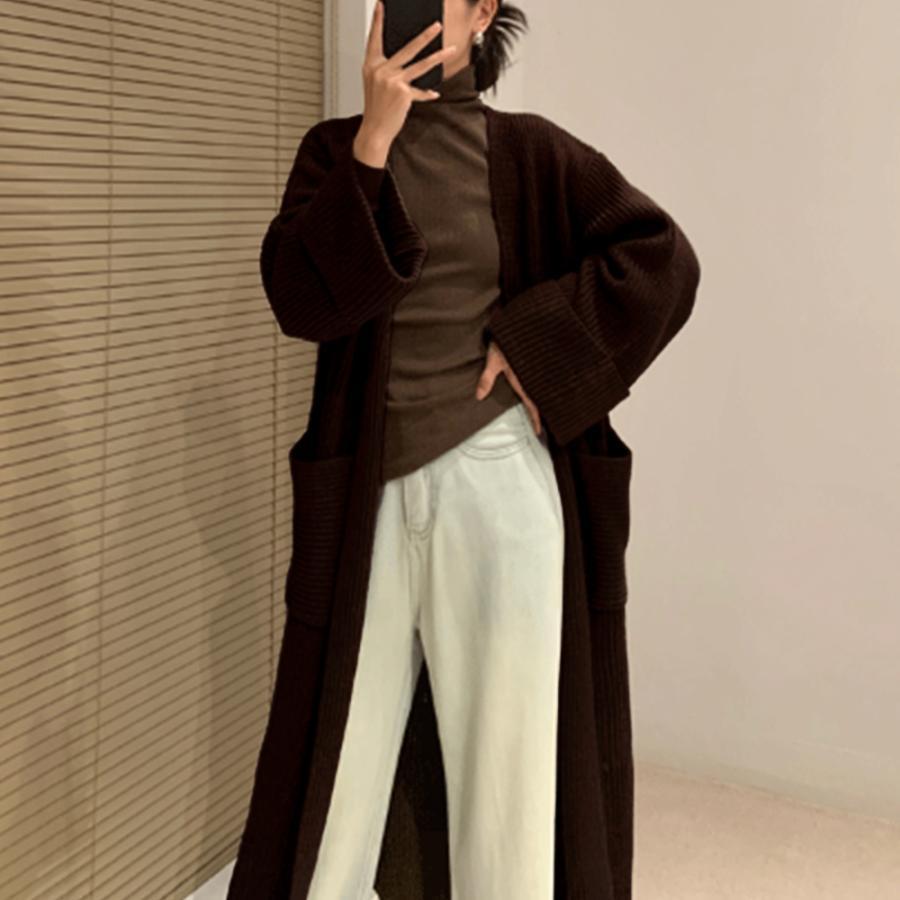 カーディガン | ロング ニットレディース
