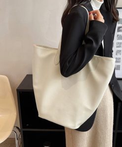 トートバッグ | PUレザー大容量 レトロ