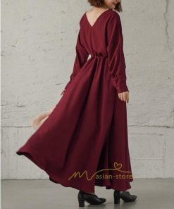 マキシ | 長袖ワンピース 秋物 レディース フレアワンピース ロングワンピース Aラインワンピース 30代40代 大人 揺れる ダンス 二次会 発表会 50代60代 お出かけ