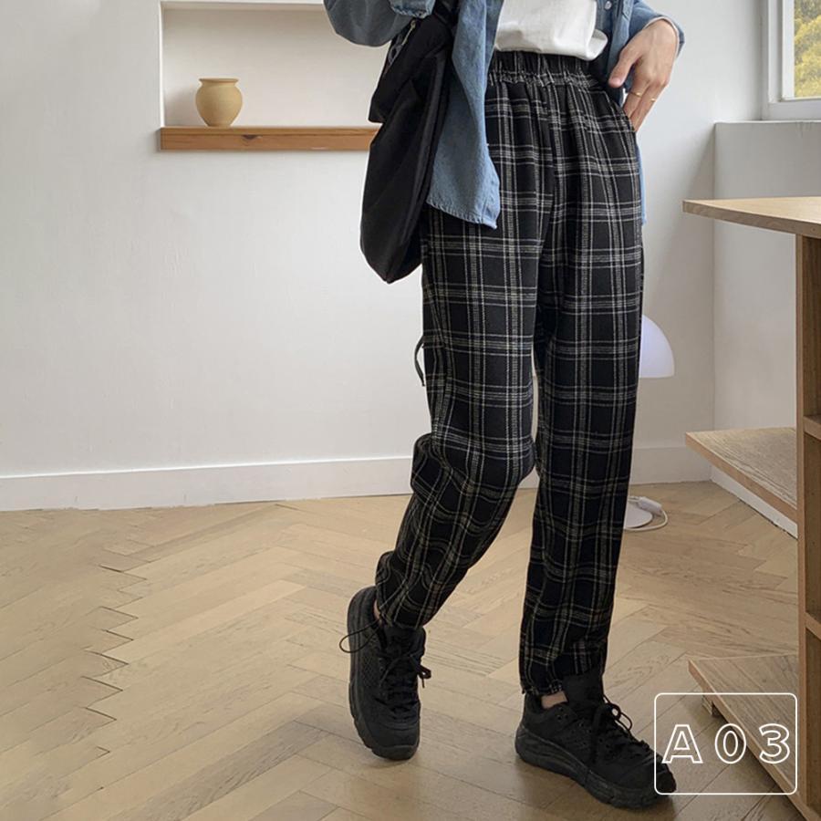 クロップドパンツ | チェック柄 あったか ストレートパンツ カーゴパンツ レディース おしゃれ ロングパンツ カジュアル 裏起毛パンツ 着やせ