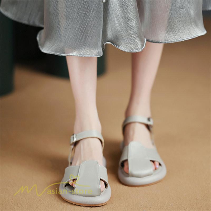 サンダル ミュール | サンダル レディース 夏サンダル サマーサンダル 美脚 ベルトデザイン サマーシューズ 楽なサンダル おしゃれ トレンド 2022 ふんわりした カジュアル