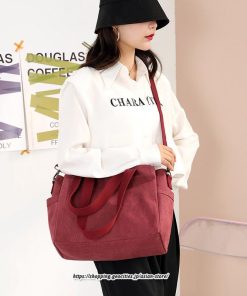 女性用バッグ | トートバッグ レディース 軽い キャンバス 帆布 多機能 手持ち 斜め掛け 肩掛け おしゃれ 大容量 軽量 カジュアル キレイめ お出かけ 通勤 大学生 通学