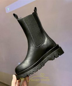 ミドルブーツ | ブーツ レディース グランドトゥ サイドゴア 裏起毛 痛くない 履きやすい 柔らかい 滑らない 通勤 通学 オフィス 美脚 2022新作 OL アウトドア