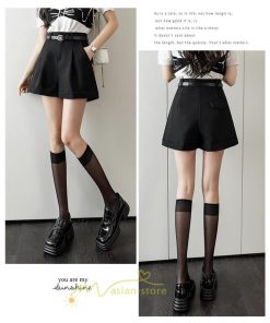 ショートパンツ | パンツ 無地 ベルト 美脚 カジュアル シンプル レディース 春 夏 ベルト付ボトムス お出かけ 日常 ズボン ゆったり 短パン