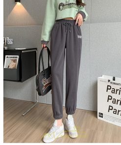 チノ・テーパード・ジョガー・スキニーパン | スウェットパンツ レディース ロングパンツ 長ズボン ボトムス ジョガーパンツ ウエストゴム 10代20代30代40代 部屋着 ルームウエア 刺繍 スウェット