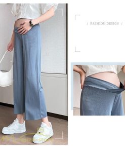 パンツ レギンス | マタニティ パンツ レディース 着痩せ 上品 マタニティウェア ローウエスト ワイドパンツ マタニティパンツ 妊婦服 夏服 薄手 サマーパンツ お出かけ 9分丈 夏