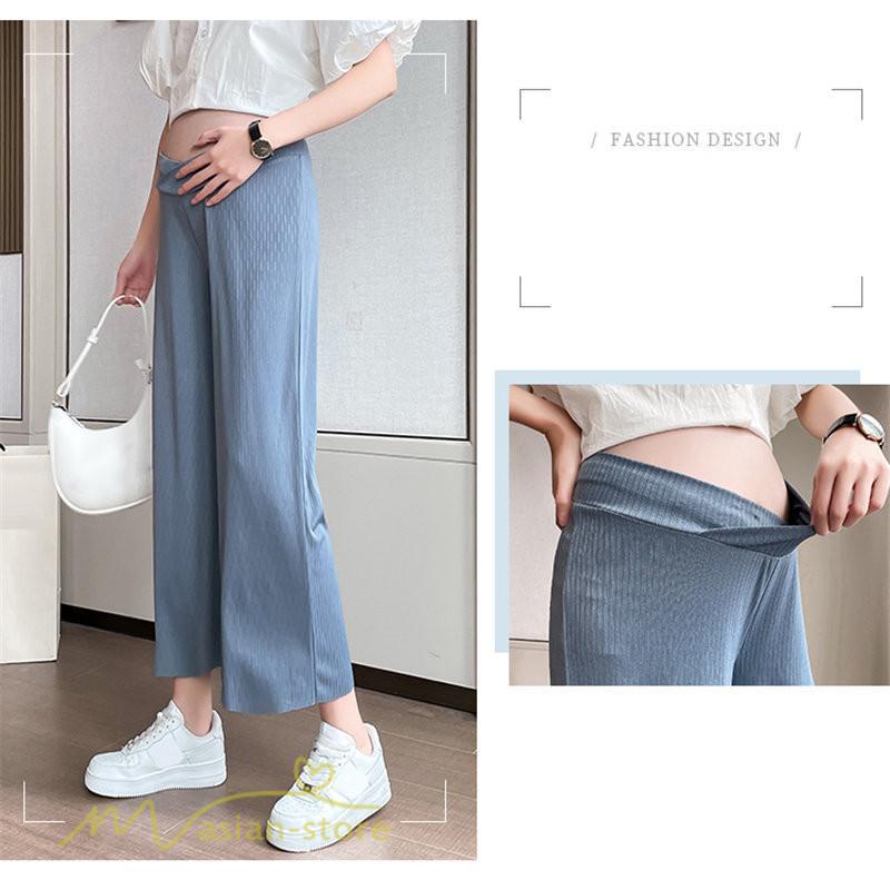 パンツ レギンス | マタニティ パンツ レディース 着痩せ 上品 マタニティウェア ローウエスト ワイドパンツ マタニティパンツ 妊婦服 夏服 薄手 サマーパンツ お出かけ 9分丈 夏