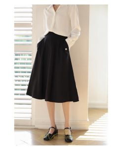 スカート | ひざ丈 レディース フレアミディアム春 秋 冬 大人 体型カバー 20代 30代 40代 OL ママ お出かけ デート 通勤 フェミニン 母