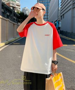 Tシャツ | 夏新作 メンズ Tシャツ 半袖 切り替え カジュアル シンプル カットソー 半袖トップス お出かけ クルーネック 日常感 メンズゆったり