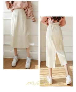 スカート | フレア レディース 40代 きれいめ おしゃれ 着痩せ 秋 冬 ボトムス ロング プリーツ20代 スリット Aラインゆったり 50代 30代