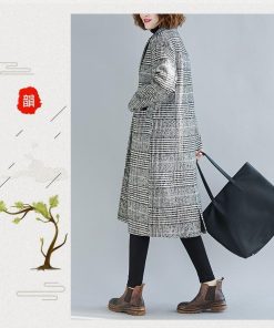 チェスターコート | タイムセール即日発送グレンチェックロングレディースアウターコート ロングコート チェック 千鳥柄 フォマール 厚手 2020 中綿 S~XXL