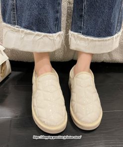 ローファー | モカシン レディース モカシンシューズ カジュアルシューズ 内ボア ファー シンプル ぺたんこ 秋 柔らかい 冬 防寒 痛くない 2022新作