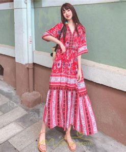 マキシ | ワンピース ロングワンピース エスニックワンピース コットン リゾートワンピース ワンピ 半袖 大人 夏 ゆったり リゾート お出かけ 普段使い きれいめ