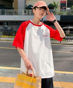 Tシャツ | 夏新作 メンズ Tシャツ 半袖 切り替え カジュアル シンプル カットソー 半袖トップス お出かけ クルーネック 日常感 メンズゆったり
