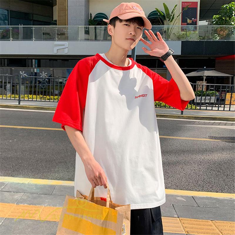 Tシャツ | 夏新作 メンズ Tシャツ 半袖 切り替え カジュアル シンプル カットソー 半袖トップス お出かけ クルーネック 日常感 メンズゆったり