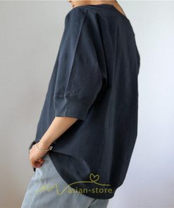 シャツ・ブラウス | ブラウス トップス ｔシャツ 半袖 体型カバー レディース シャツ 20代 30代 40代 ママ 50代 60代 大人 無地 ファッション 夏服 新作 2022 綿麻 ゆったり 丸首