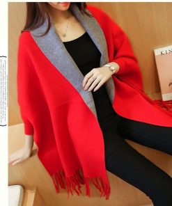 ポンチョ | 短納期レディース ストール コート カーディガン 肩掛け ビッグシルエット アウター おしゃれ タッセル 着痩せ シンプル カジュアル 体型カバー