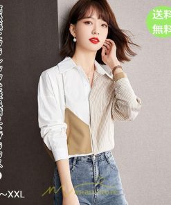 シャツ・ブラウス | ブラウス レディース シャツ トップス Vネック 長袖シャツ 切り替え 重ね風 裏起毛 キレイめ 通勤 オフィス 20代30代40代50代 あったか OL 秋服 送料無料