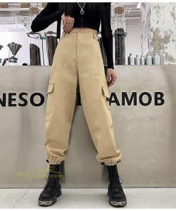 その他 | カーゴパンツ レディース ボトムス ストレート スリム ストレッチ ウエストゴム 着痩せ 格好いい お出かけ カジュアル 着回し ヒップホップ アウトドア シンプル