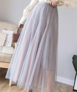ロングスカート | チュールスカート ロング ふんわり 夏
