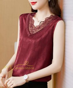 キャミソール タンクトップ | タンクトップ キャミソール レディース 夏 春 20代 30代 40代 ノースリーブ Ｖネック Ｖネックタンク レース付き 母 快適 インナー カシュクール カジュアル