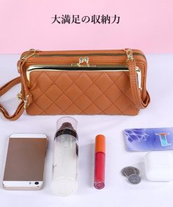 長財布 | キルティング がま口財布 ポシェット韓国