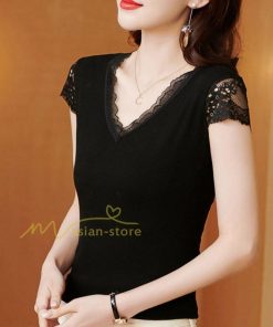 ｔシャツ・カットソー | Ｔシャツ レディース きれいめ 40代 春夏 上品 半袖Tシャツ ブラウス 白トップス オシャレ 韓国風 ママ 20代30代40代50代 フェミニン カットソー レース付き