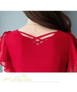 ミディアム | ミディアムワンピース レディース 着痩せ 半袖 大きいサイズ ワンピース Vネック 無地 エレガント 二次会 お呼ばれ きれいめ 40代 新作 20代 夏 膝丈 30代