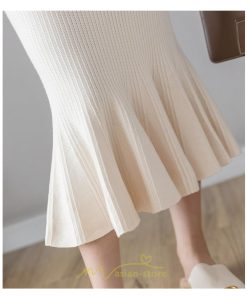 スカート | レディース ロング丈 マーメイド可愛い シンプル ニット 秋冬コーデ ボトムス きれい フレアカジュアル 女子会 新作 デート 抜け感