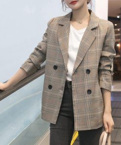 テーラードジャケット | グレンチェック ジャケット レディース秋