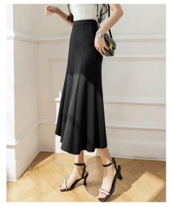 スカート | マーメイドレディース 春 夏 ストレッチ 伸縮性 体型カバー ニット 20代30代40代50代 通勤通学 着回し 着痩せ お出かけ カジュアル 2022作
