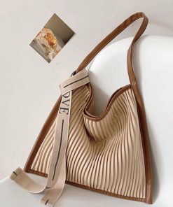 トートバッグ | プリーツ エコレザー 韓国