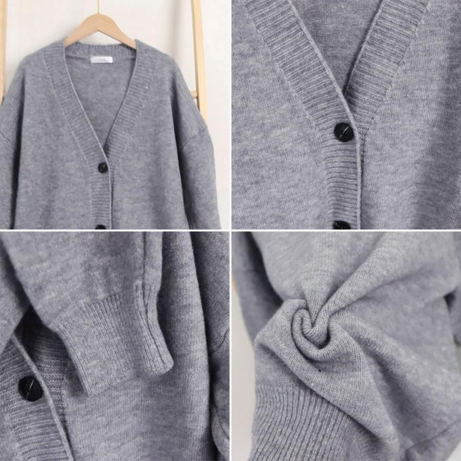 カーディガン | ニットレディース 中厚手