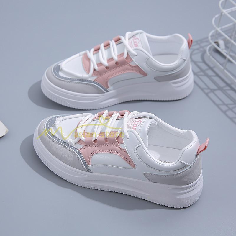 スニーカー | スニーカー レディース レディースシューズ ローカット 靴 フラットシューズ ぺたんこ ウォーキングシューズ Pu革 厚底靴 歩きやすい 厚底スニーカー 美脚