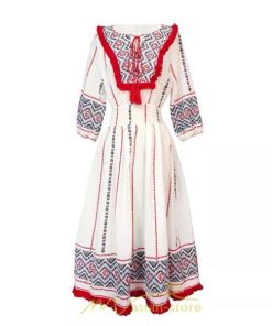 マキシ | ワンピース 夏 レディース リゾート きれいめ 夏ワンピ ファッション エスニック 幾何学柄 ウエストゴム レトロ サマーワンピース ロング 海外旅行 上品 夏服