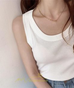キャミ・タンク | キャミソール レディース トップス ノースリーブ ファッション 韓国風 きれいめ お出かけ ニット 夏 無地 ゆったり ナチュラル デート カジュアル インナー
