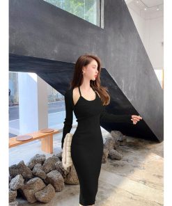 タイト | ニットワンピース長袖 タイトワンピース ストレッチワンピース 長袖ワンピース 膝丈 スリム お呼ばれ セクシーワンピース 上品 高級感 美ライン