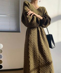 ワンピース | ニット長袖 レディース 秋冬