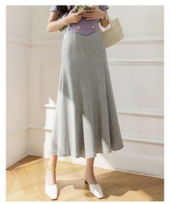 スカート | マーメイドレディース 春 夏 ストレッチ 伸縮性 体型カバー ニット 20代30代40代50代 通勤通学 着回し 着痩せ お出かけ カジュアル 2022作