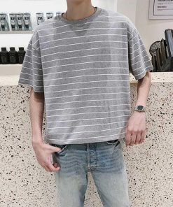 Tシャツ | カットソー メンズ 半袖 ボーダー メンズトップス 新作 夏服 サマークルーネック カジュアル 大きいサイズ 20代 40代 シンプル 30代