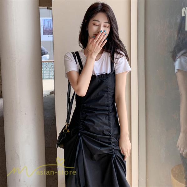 マキシ | サマーワンピース ワンピース レディース 着痩せ ノースリーブ ひざ下 カジュアル 韓国風 無地 気質 可愛い 通勤通学 ロングワンピース 20代30代40代 夏 大人