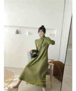 ニットワンピース | ワンピース 春 春服 レディース 長袖 ゆったり 秋 冬 ロング丈無地 20代30代40代50代 可愛い お出かけ 着痩せ 大人 通勤