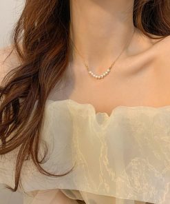 ネックレス | フェイクパールネックレスレディース可愛い