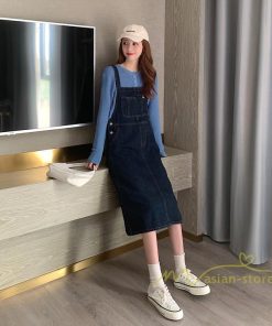 オーバーオール サロペット | デニムサロペットスカート レディース 40代 春夏 デニムワンピース レディス ボトムス ジャンバースカート カジュアル 無地 サロペット ストレート 着痩せ